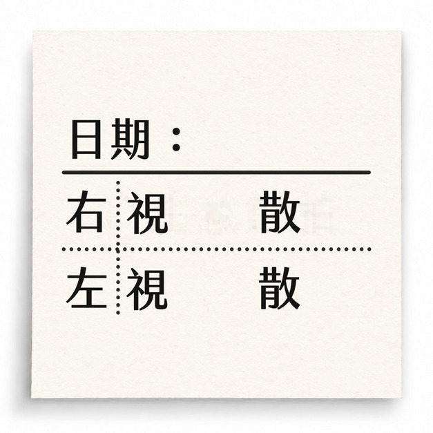 【D0024】視力紀錄印章(文字版) 【D0024】視力紀錄印章(文字版)