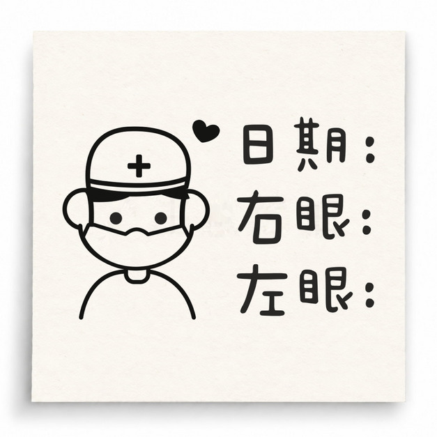 【D0027】視力紀錄印章(護士版) 【D0027】視力紀錄印章(護士版)