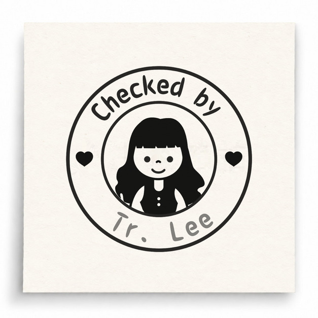【T0101】Checked by Mr. Lee女孩印章 【T0101】Checked by Mr. Lee女孩印章
