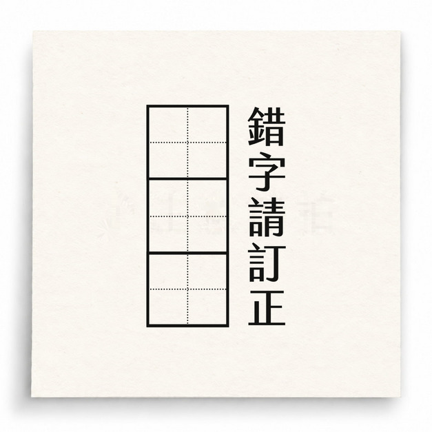 【D0041】錯字請訂正印章 【D0041】錯字請訂正印章