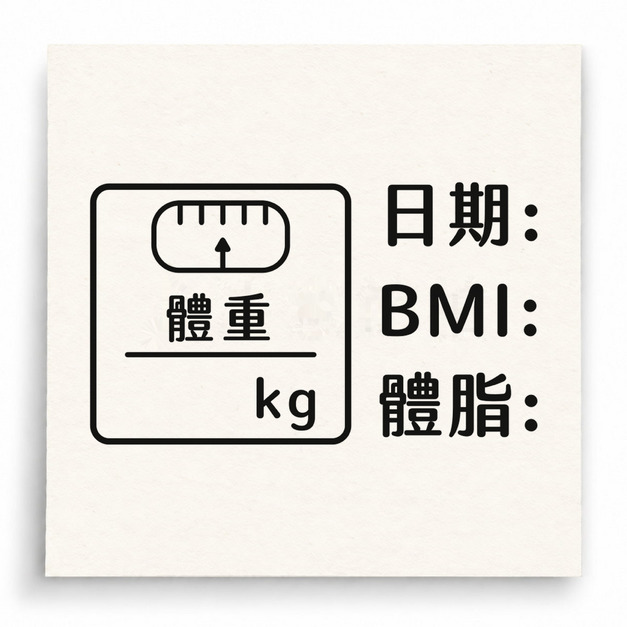 【D0030】體重BMI紀錄印章 【D0030】體重BMI紀錄印章