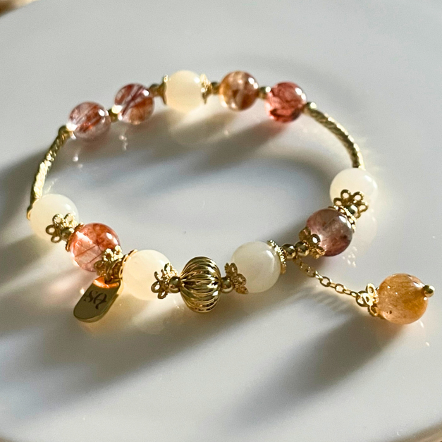 緋紅時光/彩髮晶月光許願手鍊 緋紅時光/彩髮晶月光許願手鍊