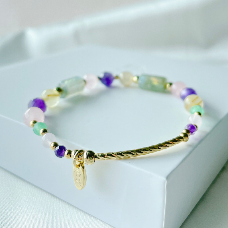 神諭的祝福/紫水晶拉長石全效許願手鍊