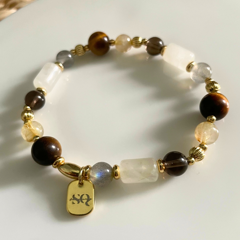 茶水晶虎眼石/財運豐盛許願手鍊 【贈 聚財虎眼石擺件】