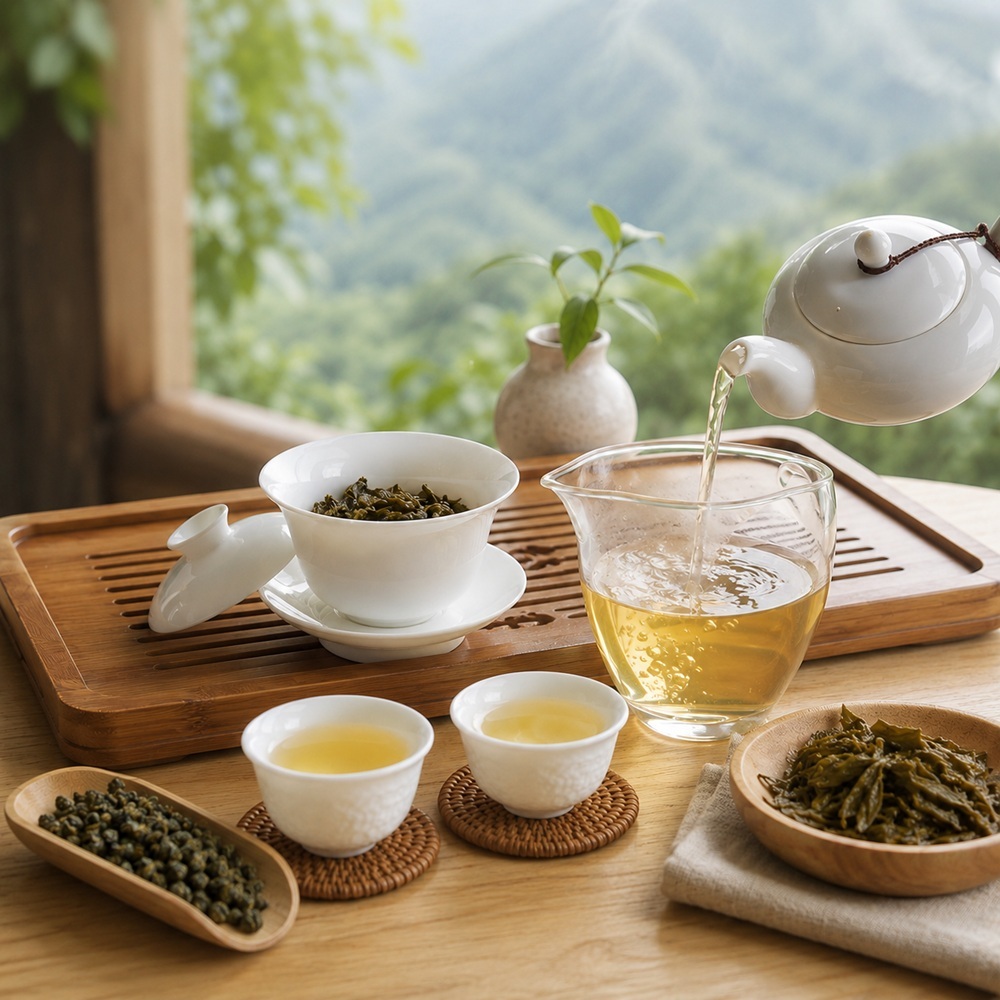 武陵農場高山茶園情境圖