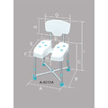 MedGear 美而 靠背洗臀洗澡椅 (長照補助) A-0272A_12 MedGear 美而 靠背洗臀洗澡椅 (長照補助) A-0272A_12