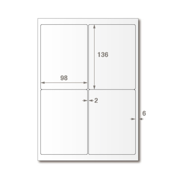 【龍德】三用電腦標籤貼紙 4格 LD-856 1000張(箱) 【龍德】三用電腦標籤貼紙 4格 LD-856 1000張(箱)