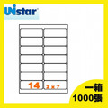 裕德 電腦標籤 14格 US4678-1000 一千張 一箱 三用標籤 列印標籤 裕德 電腦標籤 14格 US4678-1000 一千張 一箱 三用標籤 列印標籤