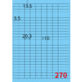 【龍德】三用電腦標籤貼紙 270格 LD-881 105張(盒)_1 【龍德】三用電腦標籤貼紙 270格 LD-881 105張(盒)_1
