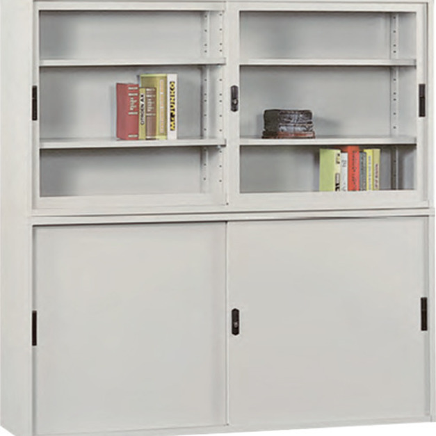 KG-176+KS-176 6*3尺 玻璃拉門+鐵櫃拉門 理想櫃 KG-176+KS-176 6*3尺 玻璃拉門+鐵櫃拉門 理想櫃