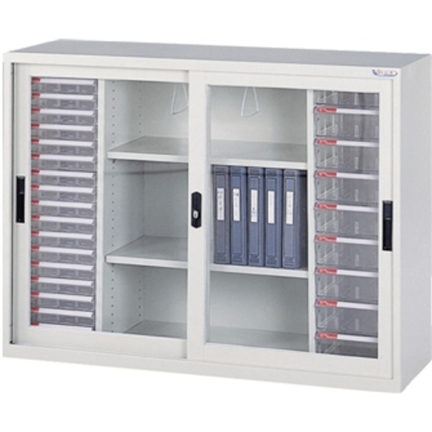 大富 多功能資料展示櫃 玻璃拉門櫃 含透抽 TS-A4-118K 大富 多功能資料展示櫃 玻璃拉門櫃 含透抽 TS-A4-118K