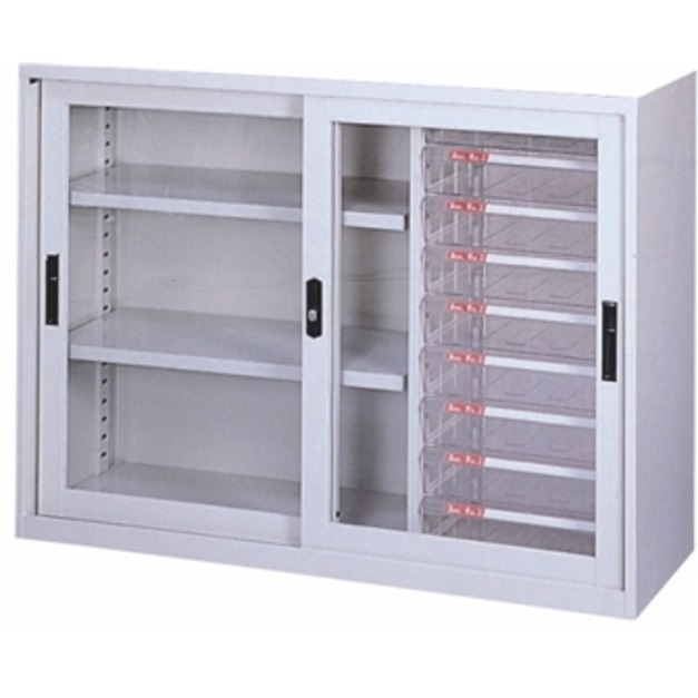 大富 多功能資料展示櫃 TS-118S B4橫式抽屜 有框式玻璃拉門櫃 大富 多功能資料展示櫃 TS-118S B4橫式抽屜 有框式玻璃拉門櫃