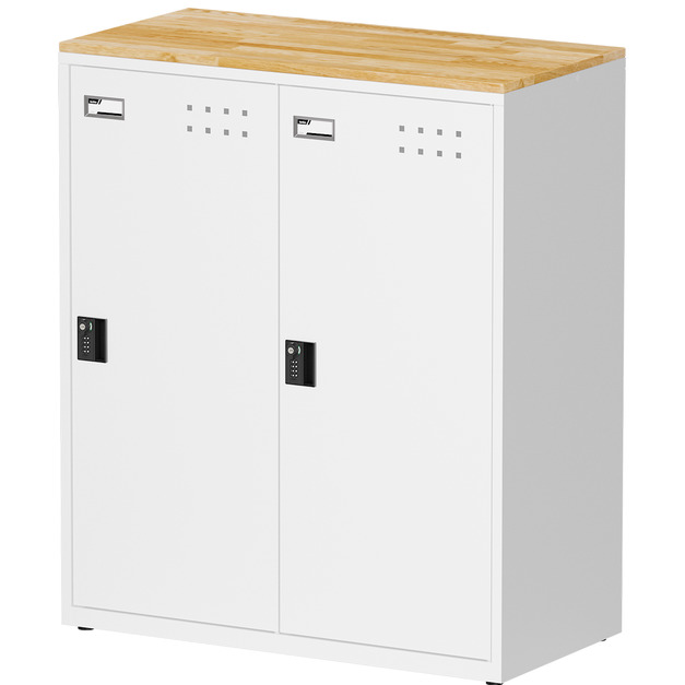 天鋼 2格 密碼鎖櫃 白色 FBA-202W 衣櫃 天鋼 2格 密碼鎖櫃 白色 FBA-202W 衣櫃