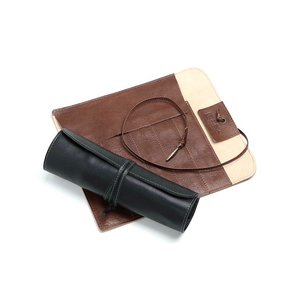 革職人 Dualline 捲繞式筆袋 火箭造型金屬拉片