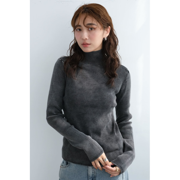 水洗刷色親膚立領上衣|深灰 水洗刷色親膚立領上衣|深灰