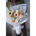 永生太陽花畢業花束(L)| 清新奶油黃_1 永生太陽花畢業花束(L)| 清新奶油黃_1