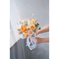 陽光橘粉色棒棒糖新娘捧花 (永生花&乾燥花)_1 陽光橘粉色棒棒糖新娘捧花 (永生花&乾燥花)_1