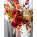 復古橘紅色系歐式捧花 (永生花&乾燥花)_3 復古橘紅色系歐式捧花 (永生花&乾燥花)_3