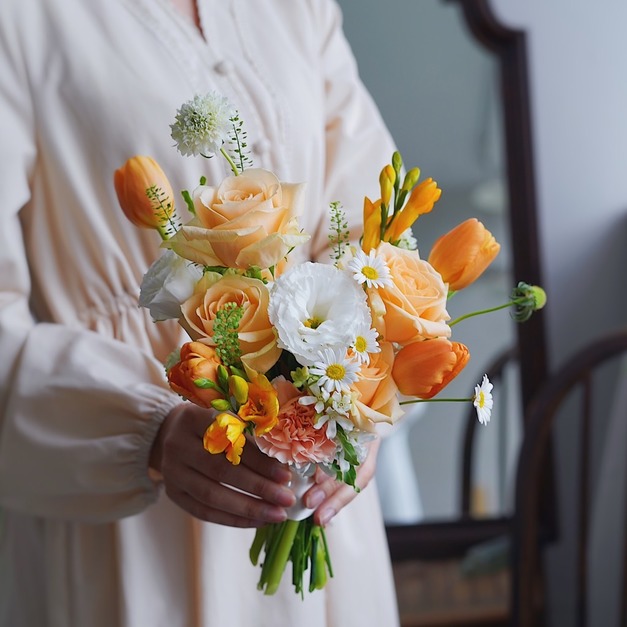 【新娘捧花系列課程:韓式手綁小捧花】11/25 (二) 13:00~16:00 pm 【新娘捧花系列課程:韓式手綁小捧花】11/25 (二) 13:00~16:00 pm