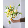 奶油黃系自然韓風輕捧花 - 鮮花捧花_1 奶油黃系自然韓風輕捧花 - 鮮花捧花_1