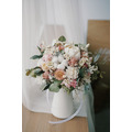 粉白綠色系捧花 (永生花&乾燥花) 粉白綠色系捧花 (永生花&乾燥花)