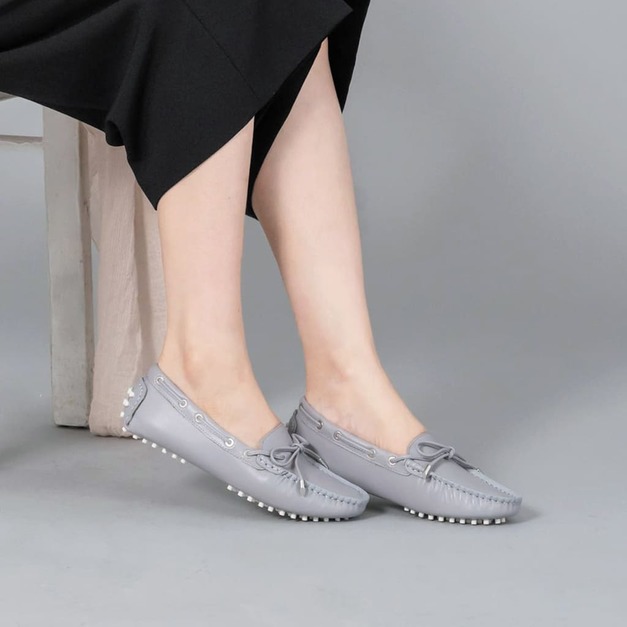 雙11急殺🔥【都會知性】全真皮手工豆豆樂福鞋_霧灰藍(23/23.5) 雙11急殺🔥【都會知性】全真皮手工豆豆樂福鞋_霧灰藍(23/23.5)