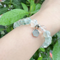 Holy spirit【Jul.】水晶純銀手環_淡綠螢石+白爆晶_5 Holy spirit【Jul.】水晶純銀手環_淡綠螢石+白爆晶_5