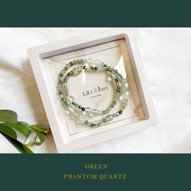 新品限時優惠.Holy spirit【Dec.】水晶純銀雙環手環_冬日森林的低語(淡綠螢石+白水晶+海草瑪瑙) 新品限時優惠.Holy spirit【Dec.】水晶純銀雙環手環_冬日森林的低語(淡綠螢石+白水晶+海草瑪瑙)