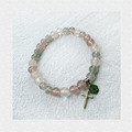 Holy spirit【Sep.】水晶純銀手環_草莓晶+灰月光+粉水晶(可加購925十字架)_13 Holy spirit【Sep.】水晶純銀手環_草莓晶+灰月光+粉水晶(可加購925十字架)_13