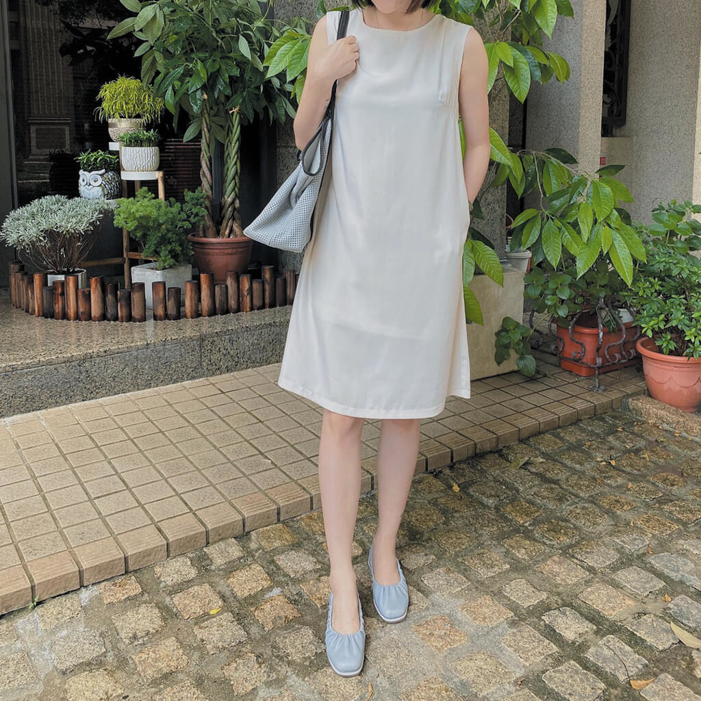 娃娃鞋洋裝穿搭