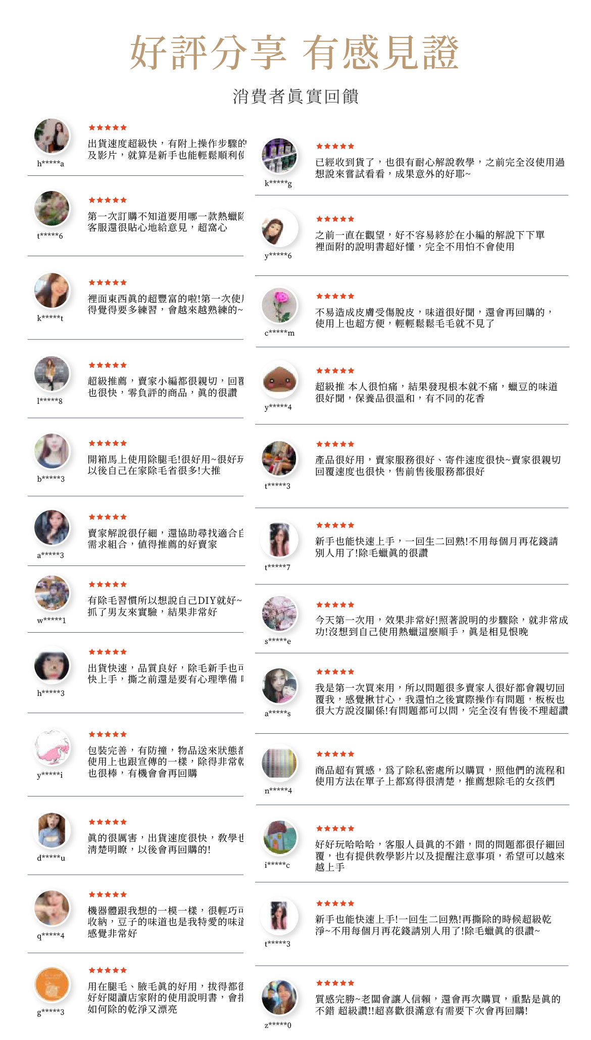 頂級全身蠟豆【頂級保養套組】好評分享