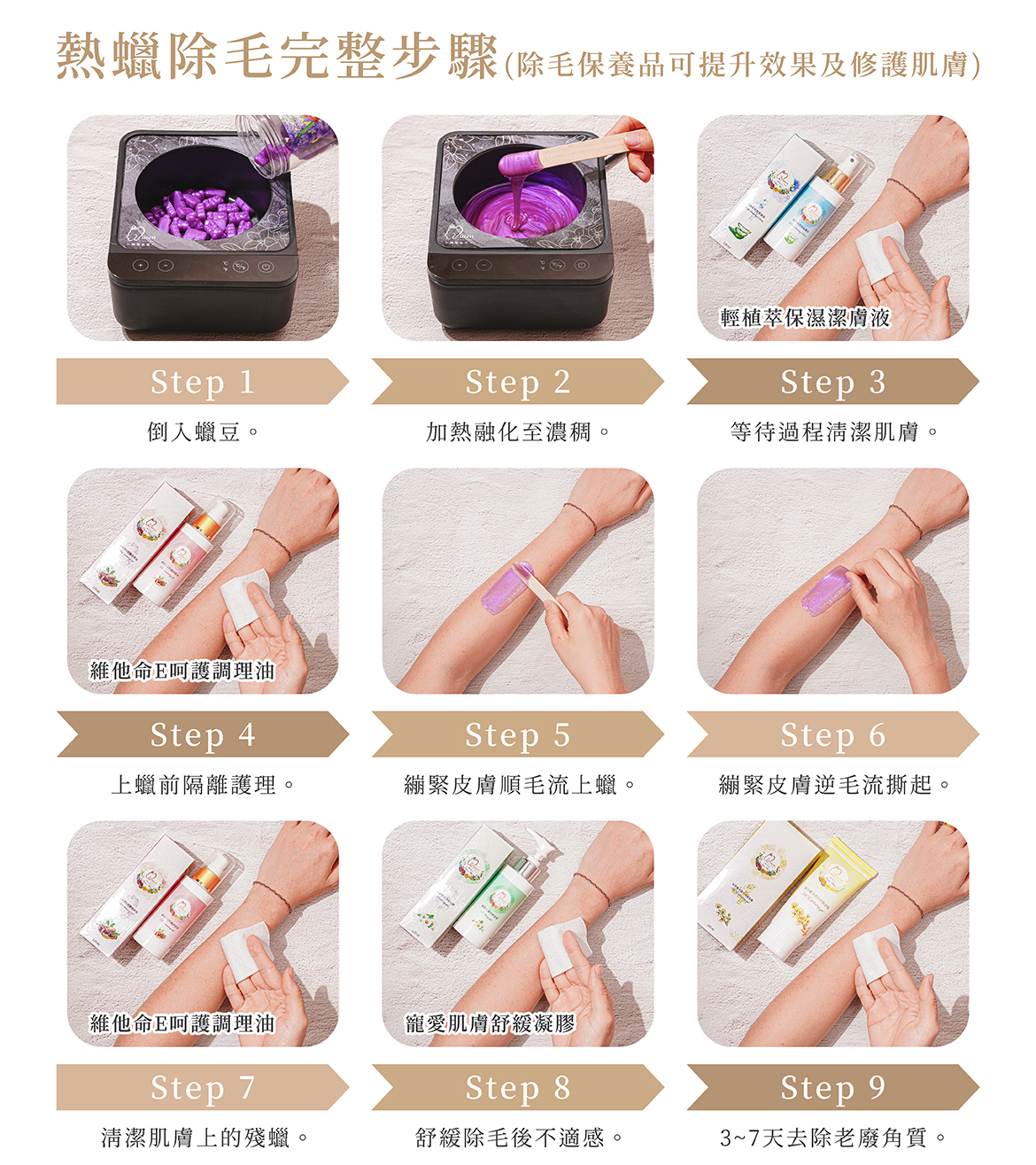 熱蠟除毛完整步驟