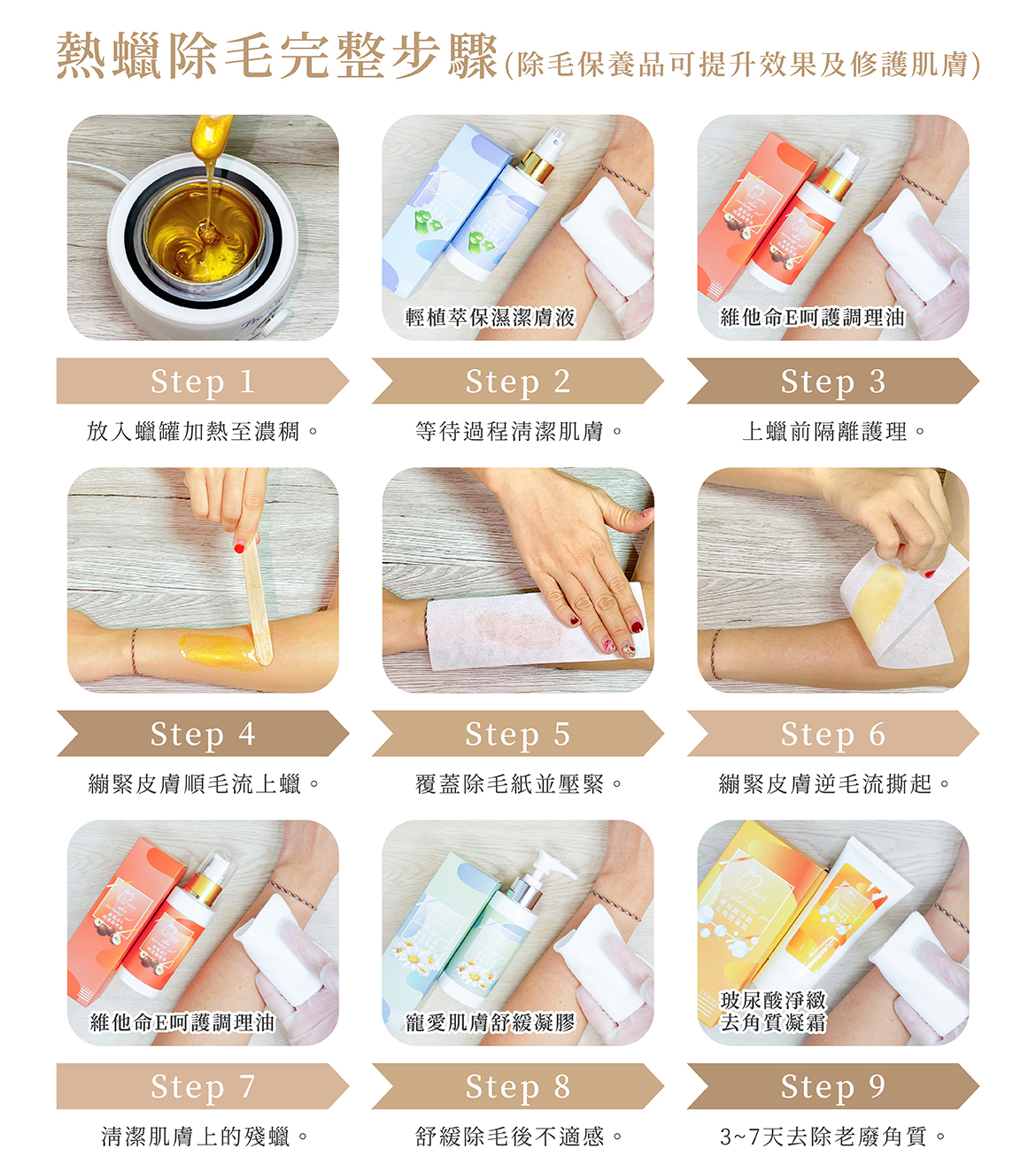 熱蠟除毛完整步驟