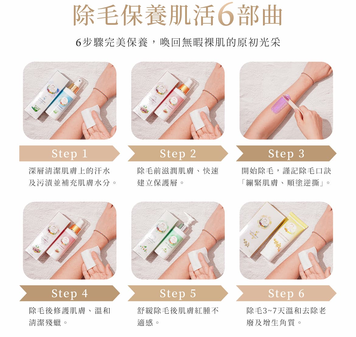 除毛保養肌活6部曲
