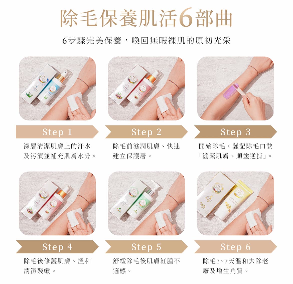 除毛保養肌活6部曲