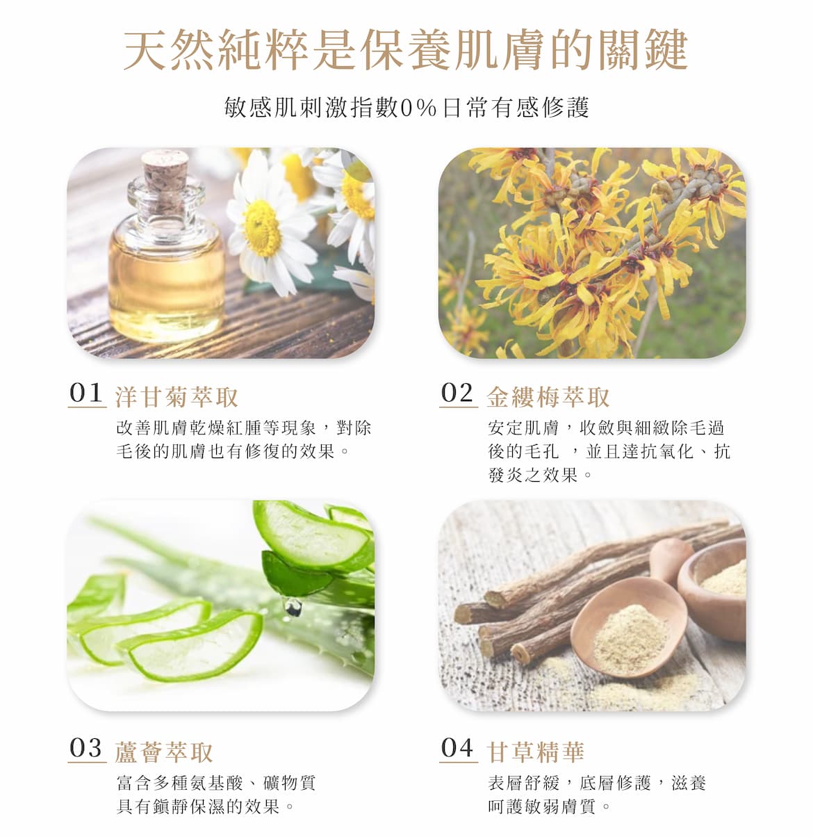 寵愛肌膚舒緩凝膠成分