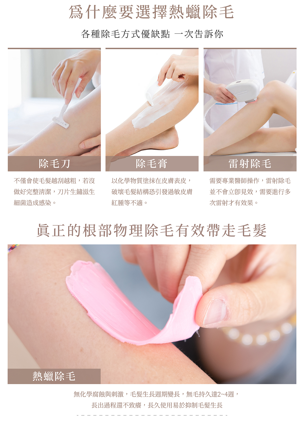 為什麼要選擇熱蠟除毛