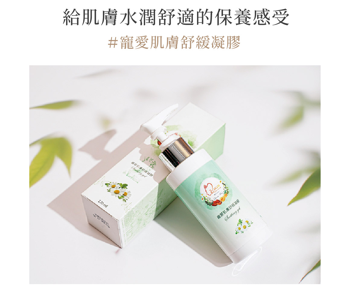 寵愛肌膚舒緩凝膠|給肌膚水潤舒適的保養感受