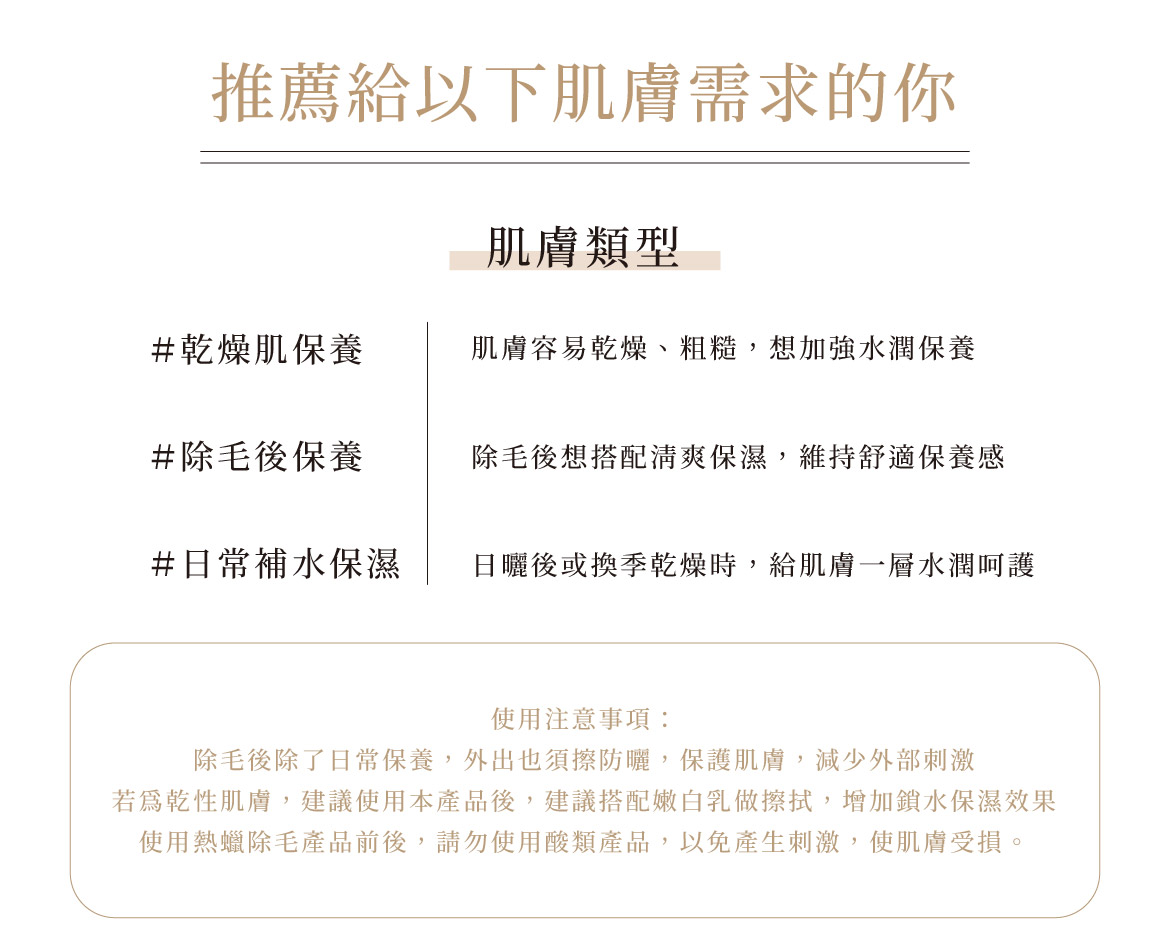 推薦給以下肌膚需求