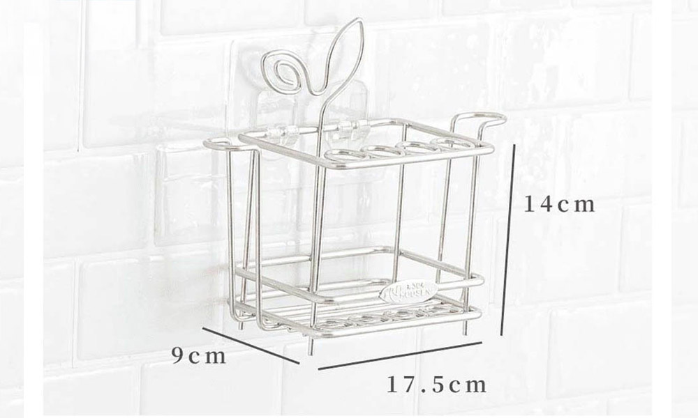 304不鏽鋼 4孔牙刷架規格