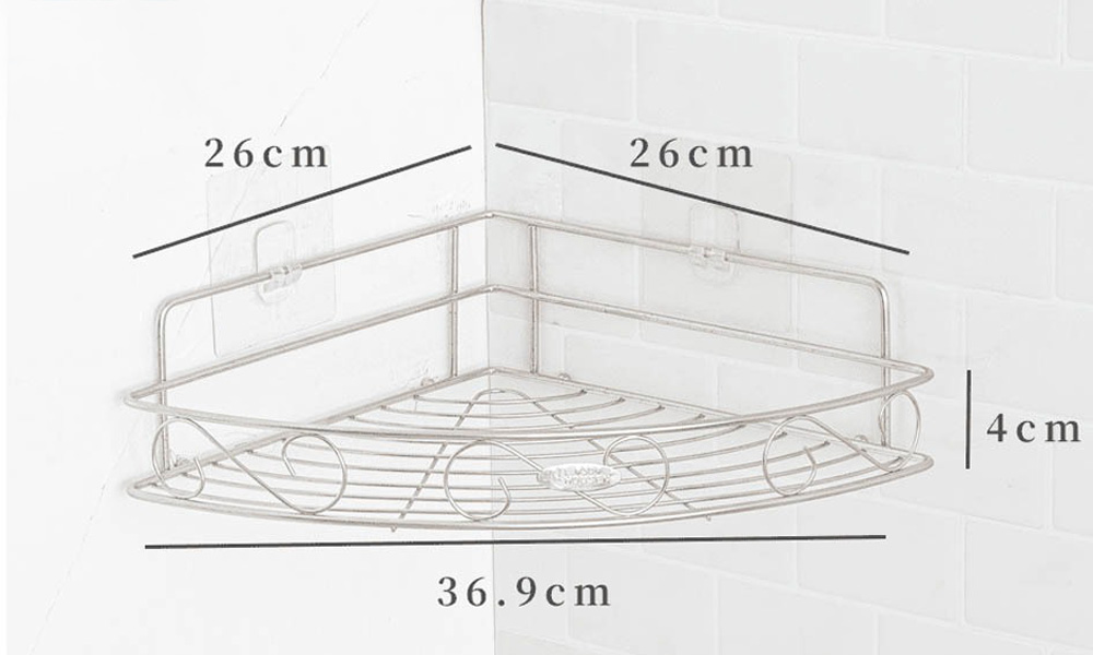 304不鏽鋼 浴室單層角落收納置物架規格