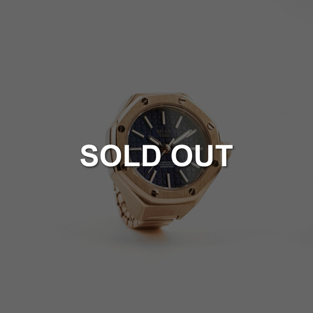 SOLD OUT-RELAX TIME 八角戒指錶-深藍像素 (RT-A-05) SOLD OUT-RELAX TIME 八角戒指錶-深藍像素 (RT-A-05)