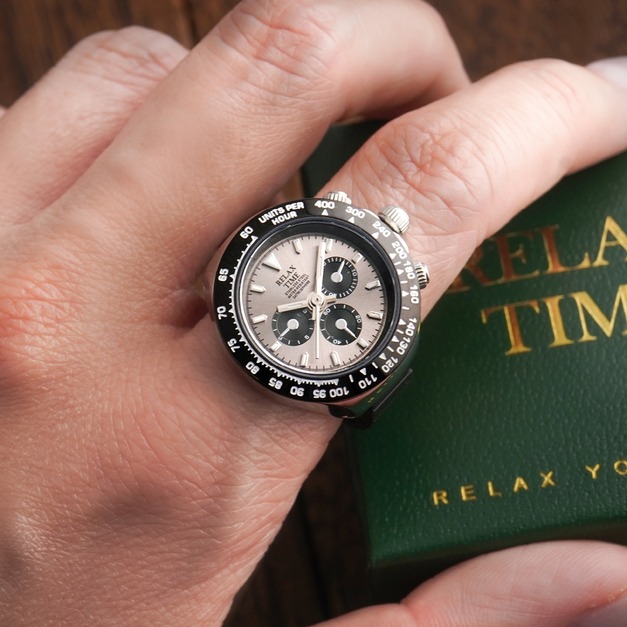 現貨|RELAX TIME 三眼戒指錶-銀熊貓 (RT-D-08) 現貨|RELAX TIME 三眼戒指錶-銀熊貓 (RT-D-08)