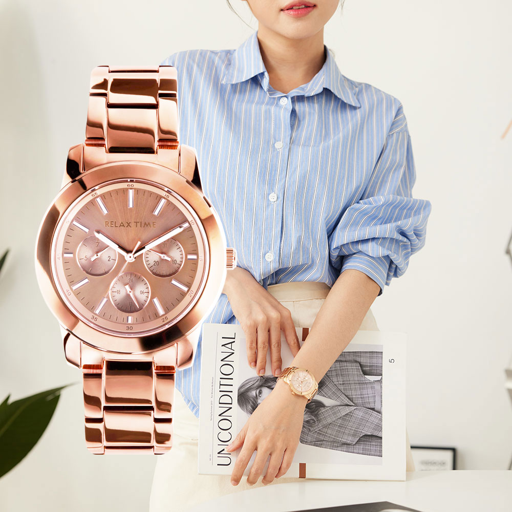 RELAX TIME三眼系列輕熟時尚(R0800-16-33)玫X玫