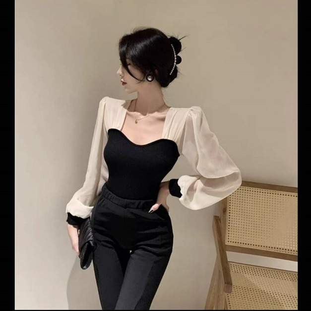 桃心紗袖小香上衣 桃心紗袖小香上衣