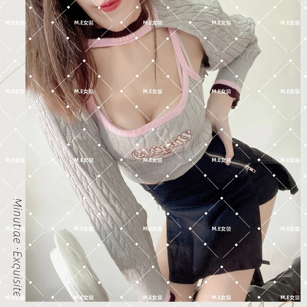 |ℳℰ |甜辣款兩件式針織上衣 |ℳℰ |甜辣款兩件式針織上衣