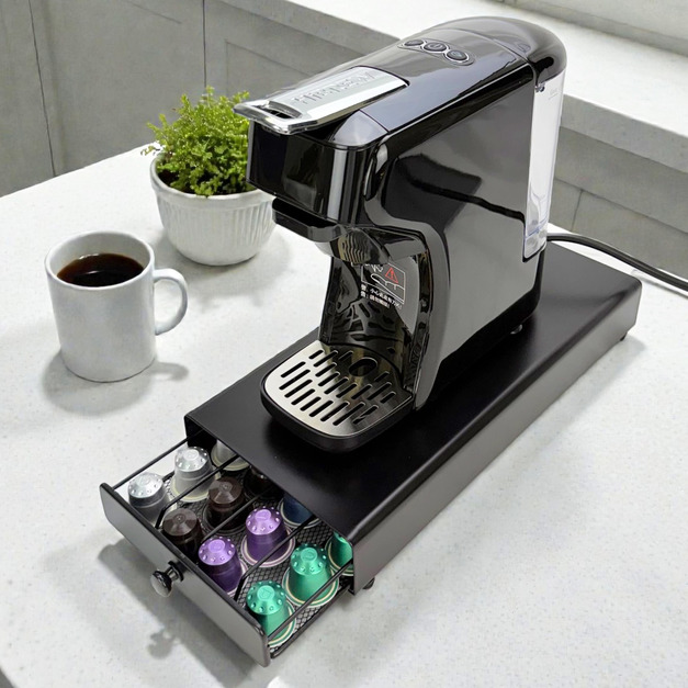 NS膠囊抽屜型收納架 | 經典黑