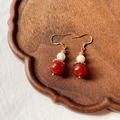 【紅榴】垂墜式耳環 耳飾_1 【紅榴】垂墜式耳環 耳飾_1