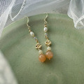 【花橙】垂墜式耳環 【花橙】垂墜式耳環