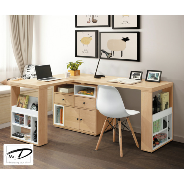 B4107 570-03 佩芮5.8尺L型功能桌組 B4107 570-03 佩芮5.8尺L型功能桌組